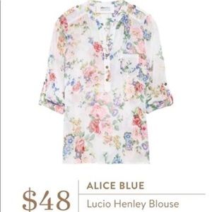 Alice Blue Stitch Fix Floral Top